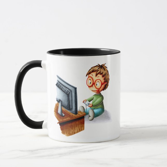Funny Geek Gaming Mugg (Vänster)