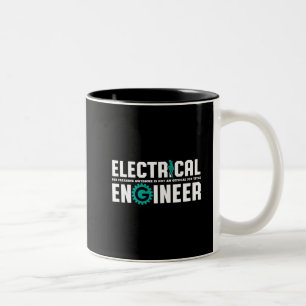 Funny Geek Ingenjör Electrical Engineering Humor Två-Tonad Mugg
