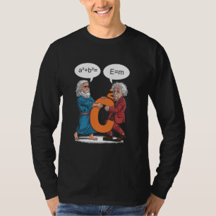 Funny Geek Outfit Nerd Costume Pythagoras vs Einst T Shirt
