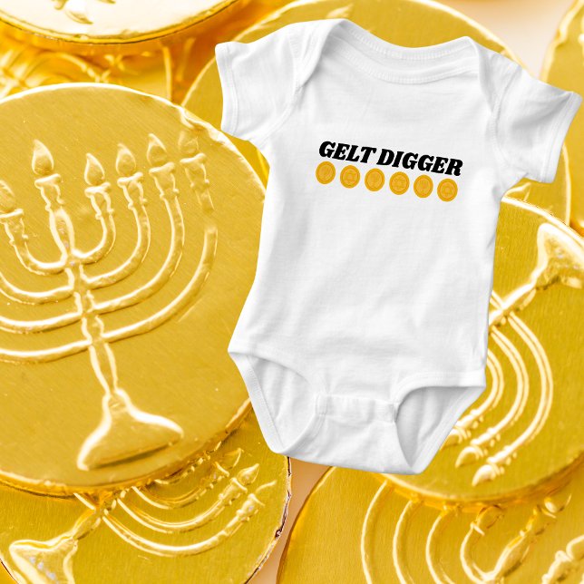 Funny Gelt Digger for Jewish Helgdag Hanukkah T Shirt (Skapare uppladdad)