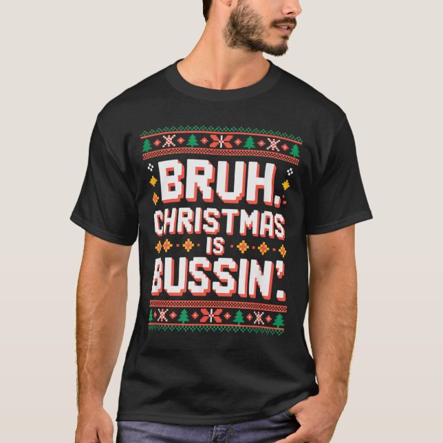 Funny Gen Alpha Gen Z Slang Funny Christmas Sweate T Shirt (Framsida)