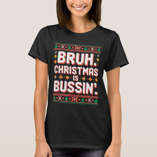 Funny Gen Alpha Gen Z Slang Funny Christmas Sweate T Shirt (Framsida)