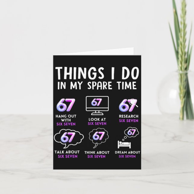 Funny Gen Alpha Lover Trend Fan Modern Youth Humor Kort (Framsida)