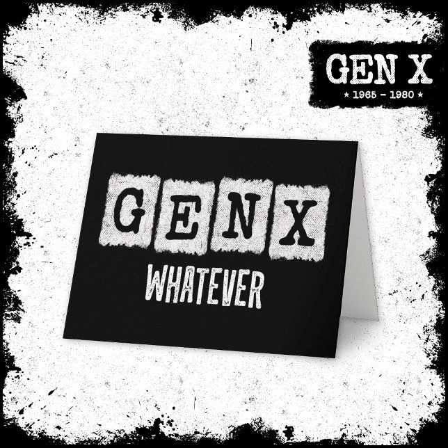 Funny Gen X Generation X Gen Xer Gen X Spelar inge Kort (Skapare uppladdad)