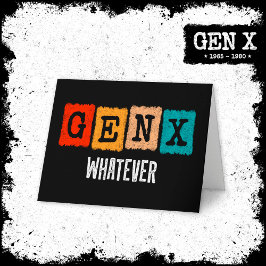 Funny Gen X Generation X Gen Xer Gen X Spelar inge Kort