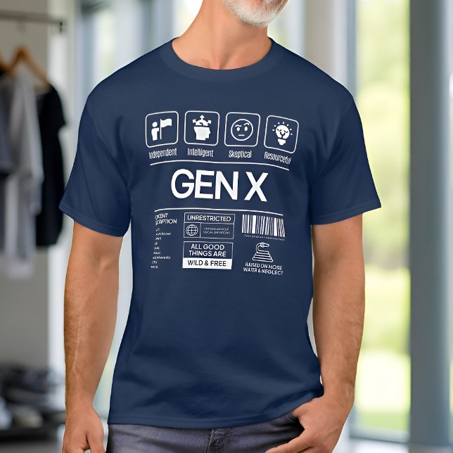 Funny Generation X-Manar T Shirt (Skapare uppladdad)