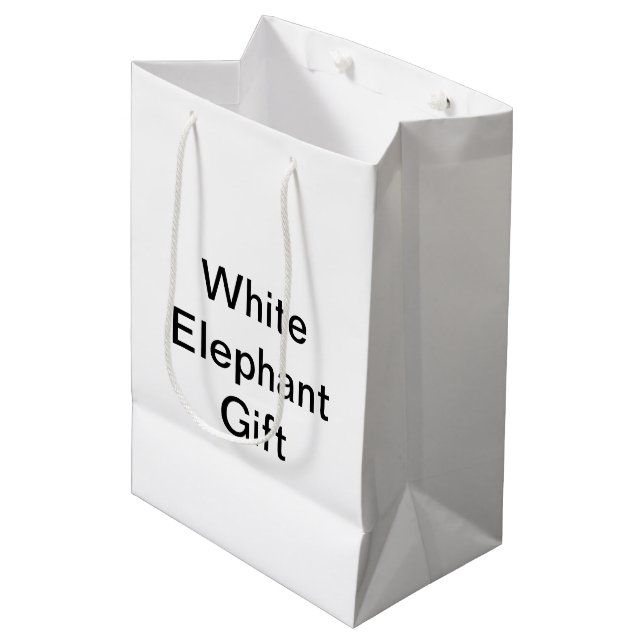 Funny Generic White Elephant Gift (Framsidan Vinklad)
