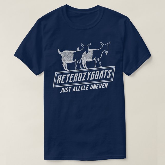 Funny genetik Heterozygoats Just Allele Uneven gr T Shirt (Design framsida)
