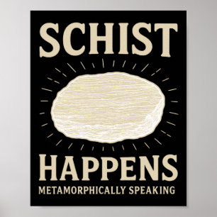 Funny Geolog Mineral Geode Sten Collector Geolo Poster