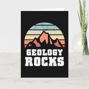 Funny Geology Sten Gift för geolog Kort