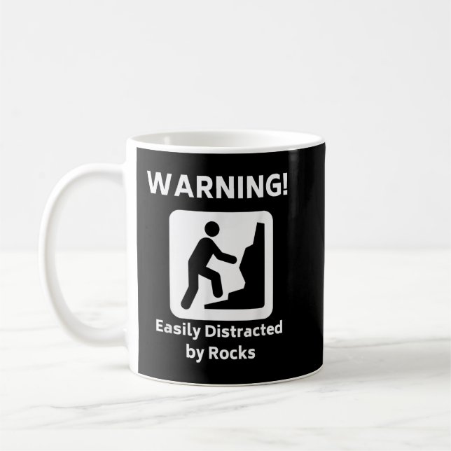 Funny Geology Sten Mineral Collector Gift Geologis Kaffemugg (Vänster)