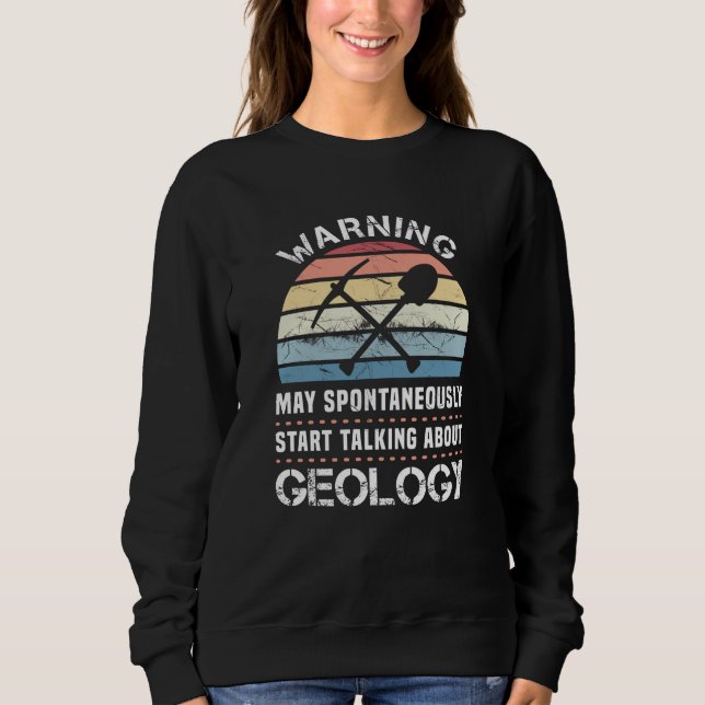 Funny Geology Sunset Gift for Geolog T Shirt (Framsida)