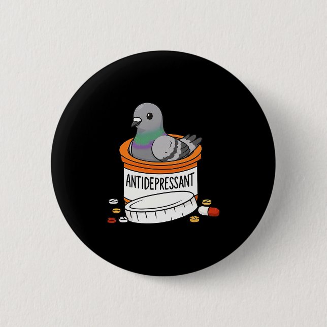 Funny Geon Anti Depressant Zoo Boys Girls Premium  Knapp (Framsida)