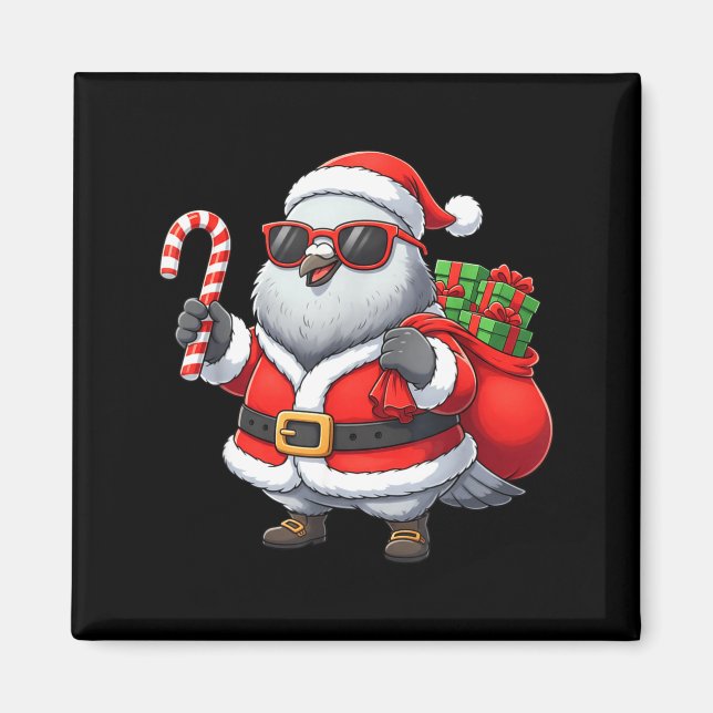 Funny Geon Christmas Santa Outfit Xmas Boys Girls  Magnet (Framsidan)