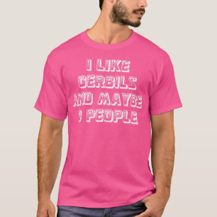 Funny Gerbil Sarcastic Introvert Spirit Animal Rod T Shirt