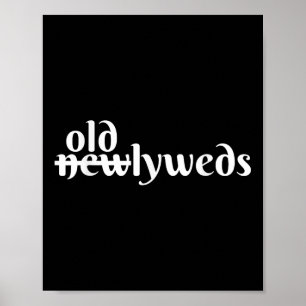 Funny Geriincess Bröllop- Older Bride and Older Gr Poster