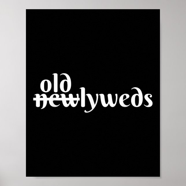 Funny Geriincess Bröllop- Older Bride and Older Gr Poster (Framsidan)