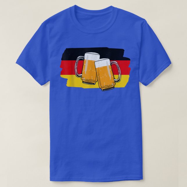 Funny German Beer  T Shirt (Design framsida)