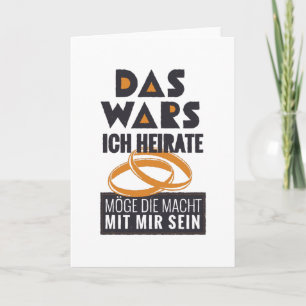 Funny German Giftermål Kort