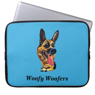 Funny German Shepherd 15’ Neoprene Laptop sleeve