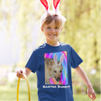 Funny German Shepherd Hund & Påskhare Öron Kids T Shirt