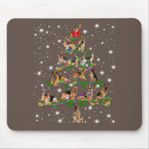 Funny German Shepherd Julgran Decor Ornamen Musmatta