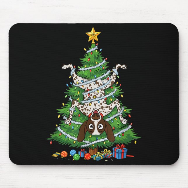 Funny German Shorthaired Inter Dog Christmas Tree  Musmatta (Framsidan)