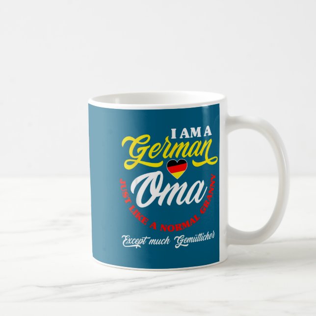 Funny Germany German Oma German Granny Deutsche Om Kaffemugg (Höger)