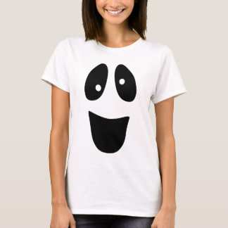 Funny Ghost Ansikte Cute Halloween T Shirt