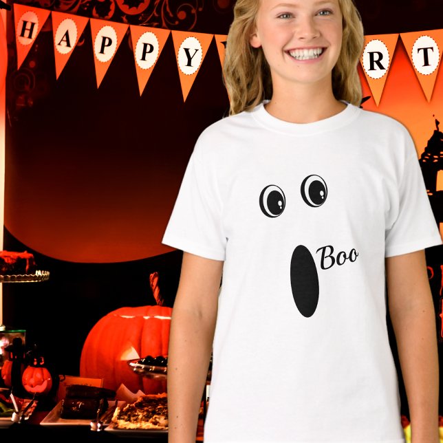 Funny Ghost Ansikte halloween coustome T Shirt (Skapare uppladdad)