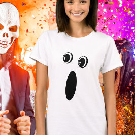 Funny Ghost Ansikte T Shirt