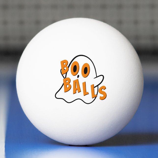 Funny Ghost Boo Bollar Dirty Joke Halloween (funny ghost boo balls Halloween ping pong balls)