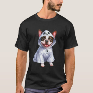 Funny Ghost Boston Terrier Hund älskare Halloween T Shirt