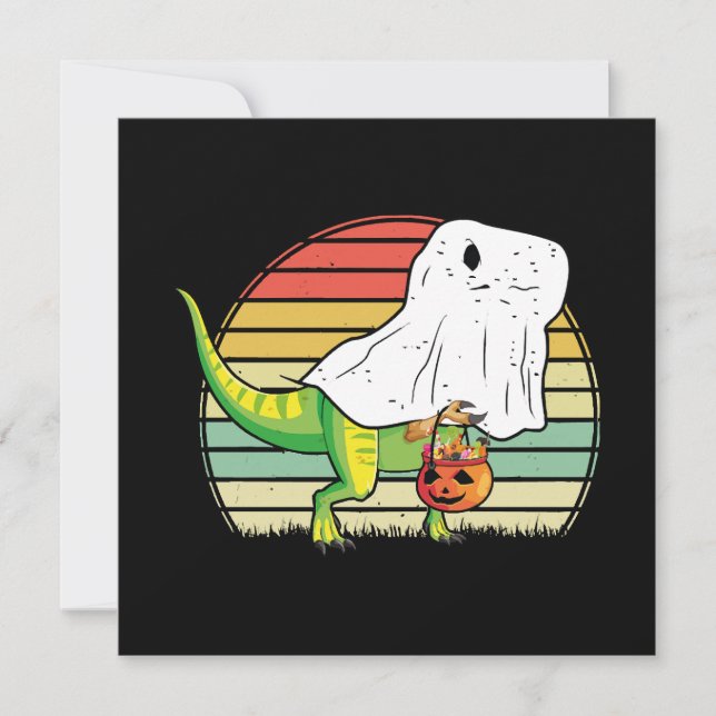 Funny Ghost Dinosaur Halloween (Framsida)