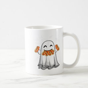 Funny Ghost Eating Hothund Happy halloween Costume Kaffemugg