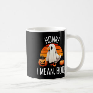 Funny Ghost Goose Honk I Elak Boo Kaffemugg