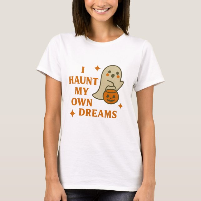 Funny Ghost Halloween Tee (Framsida)