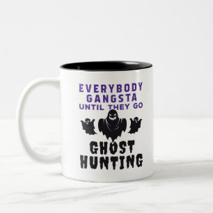 Funny Ghost Hunter Paranormal Investigator Två-Tonad Mugg