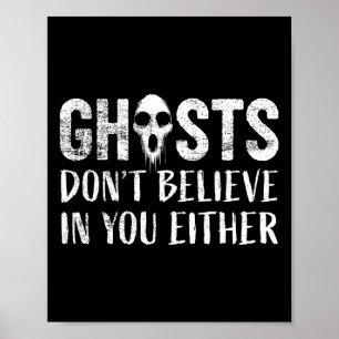Funny Ghost Hunting Paranormal Investigator Spöken Poster