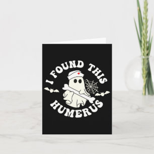 Funny Ghost Nurse Halloween Kort