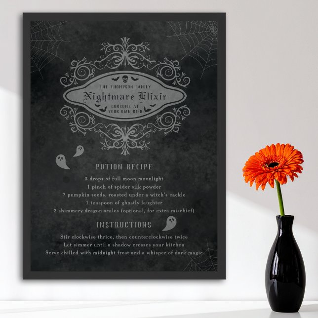 Funny Ghost och Nightmare Recipe spelar Halloween Poster (Skapare uppladdad)