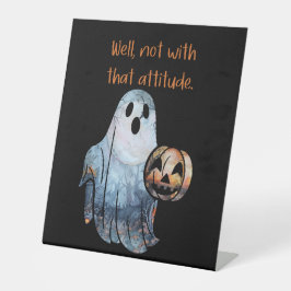 Funny Ghost Pumpkin Halloween Attitude