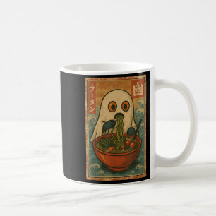 Funny Ghost Ramen Japansk Anime Retro Kawaii för Kaffemugg