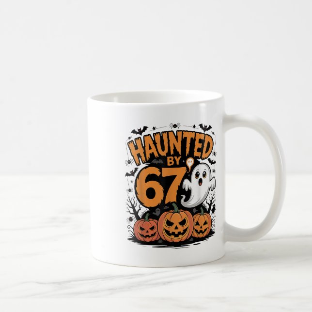 Funny Ghost T Pumpkin Halloween - Haunted  Kaffemugg (Höger)
