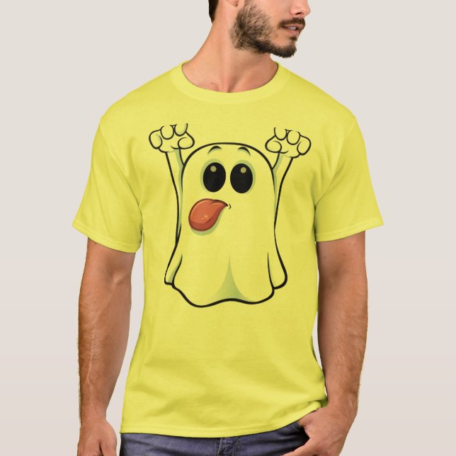 Funny Ghost T-Shirt 👻 👻 👻 (Framsida)