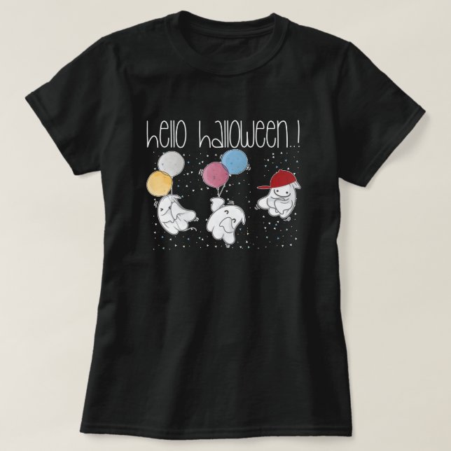 Funny Ghost Tees, Halloween Shirts, Halloween Gift T Shirt (Design framsida)