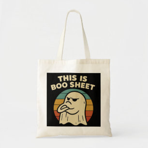 Funny Ghost "this Is Boo Lakan" Retro Halloween Tygkasse