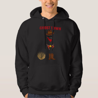 Funny Ghost Town Ovisible Cowboy Halloween Shirt Hoodie