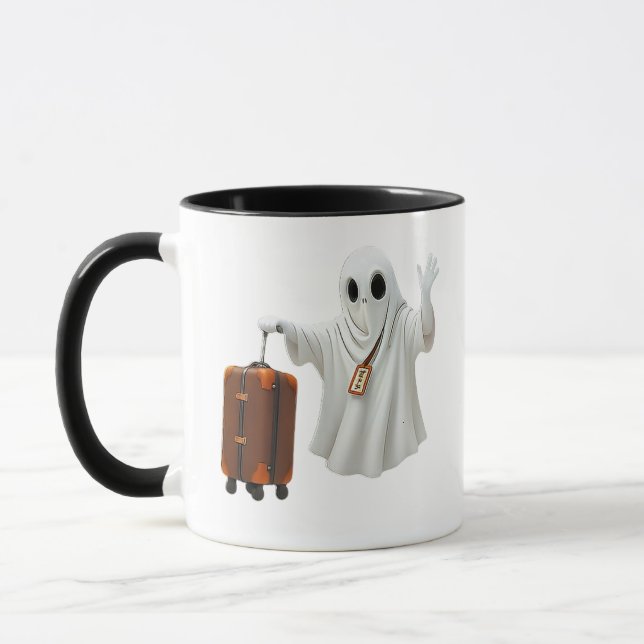 Funny Ghost Travel  Mugg (Vänster)