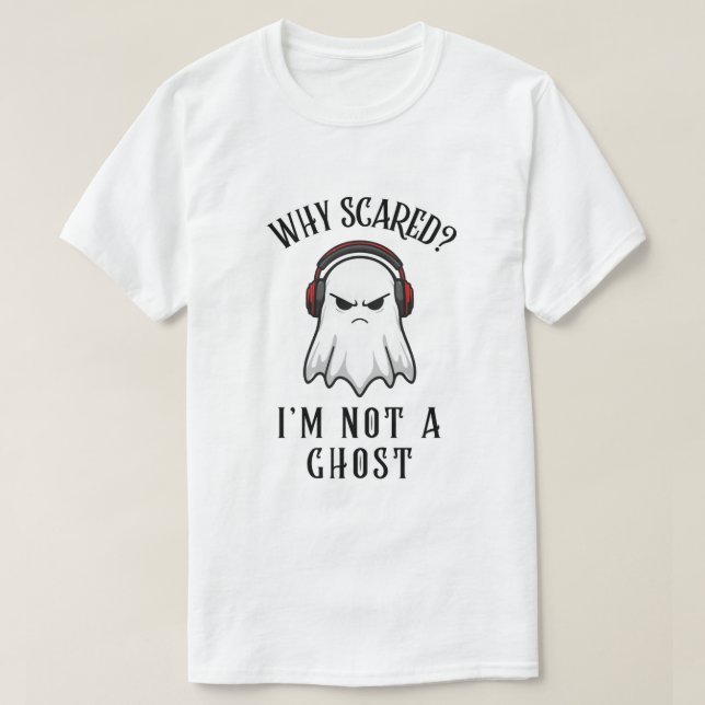 Funny Ghost Vibes T Shirt (Design framsida)